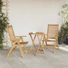 vidaXL Garden Chairs 2 pcs Brown 52 x 64.5 x 108 cm Solid Acacia wood