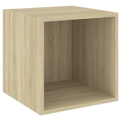 vidaXL Wall Cabinet Sonoma Oak 37x37x37 cm Engineered Wood