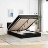 vidaXL Ottoman Bed with Mattress & LEDs Black Double Velvet