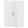 vidaXL Wall Corner Cabinet LUCCA High Gloss White 57 x 57 x 100 cm