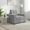 vidaXL Sofa Chair Light Grey 60 cm Velvet