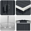 vidaXL Garden Shed 257x489x181 cm Metal Anthracite