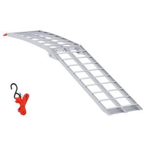 vidaXL Motorcycle Ramp Silver 340 kg per piece Aluminium