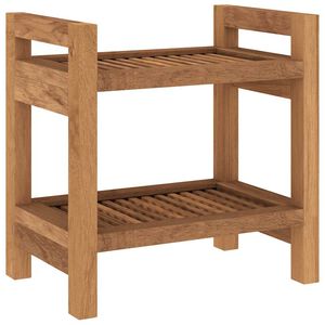 vidaXL Bathroom Side Table 45x30x45 cm Solid Wood Teak