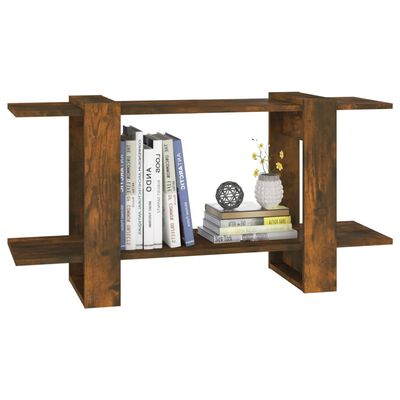 vidaXL Book Cabinet Smoked Oak 100x30x51 cm Engineered Wood