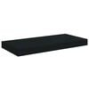 vidaXL Floating Wall Shelves 4 pcs Black 50x23x3.8 cm MDF