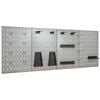 vidaXL Wall-mounted Peg Boards 4 pcs 40x58 cm Steel