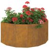 vidaXL Planter Rusty 90 x 45 x 35 cm Weathering Steel
