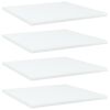 vidaXL Bookshelf Boards 4 pcs White 40x40x1,5 cm Engineered Wood