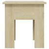 vidaXL Coffee Table Sonoma Oak 40x40x42 cm Engineered Wood