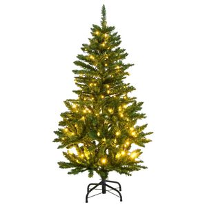 vidaXL Fake Hinged Christmas Tree | Green | PVC | Medium | Adjustable Armrests