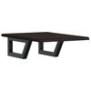 vidaXL Basin Shelf Wall Mounted Steel and Solid Wood Oak