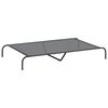 vidaXL Elevated Dog Bed Grey 150x90x20 cm Textilene and Steel