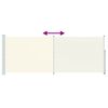 vidaXL Patio Retractable Side Awning 180x500 cm Cream