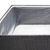 vidaXL Garden Planter Black 157x80x40 cm Poly Rattan