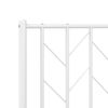 vidaXL Metal Bed Frame without Mattress with Headboard White 90x190cm