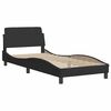 vidaXL Bed Frame without Mattress Black 90x190 cm Velvet