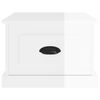 vidaXL Coffee Table High Gloss White 50x50x35 cm Engineered Wood