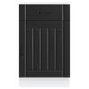 vidaXL Kitchen Base Cabinet Lucca Black Engineered Wood