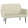 vidaXL Bench Cream 107x80x81 cm Faux Leather