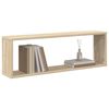 vidaXL Wall Cube Shelf 6 pcs White&Sonoma Oak 80x15x26.5cm Engineered Wood