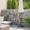 vidaXL Gabion Wall with Covers Galvanised Steel 600x50x150 cm
