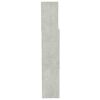 vidaXL Headboard Cabinet Concrete Grey 200x19x103.5 cm