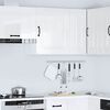 vidaXL Kitchen Wall Cabinet "Kalmar" High Gloss White Engineered Wood