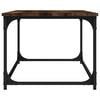 vidaXL Coffee Table Smoked Oak 102x50x40 cm Engineered Wood and Iron