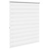 vidaXL Zebra blind 120.9x175 cm Fabric Width 116.7 cm white
