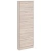 vidaXL Shoe Cabinet | Oak | Engineered wood | 59 x 17 x 169 cm | Shoe Cabinet