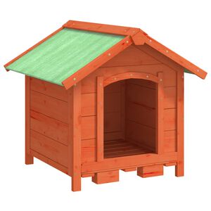 vidaXL Dog Kennel Brown 65x65x61,5 cm Solid Wood Pine