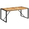 vidaXL Dining Table 175x90x76 cm Solid Rough Wood Mango