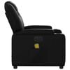 vidaXL Electric Massage Recliner Chair Black Faux Leather