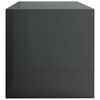 vidaXL TV Cabinet High Gloss Grey 120x40x40 cm Engineered Wood