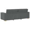 vidaXL Sofa 3 pcs Dark Grey 220 x 80 x 84 cm Fabric