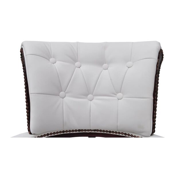 vidaXL Swivel Office Chair White