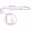 vidaXL Awning Frame Manual White 450 x 300 cm Aluminium