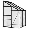 vidaXL Greenhouse Anthracite Aluminium 2,59 m&sup3;