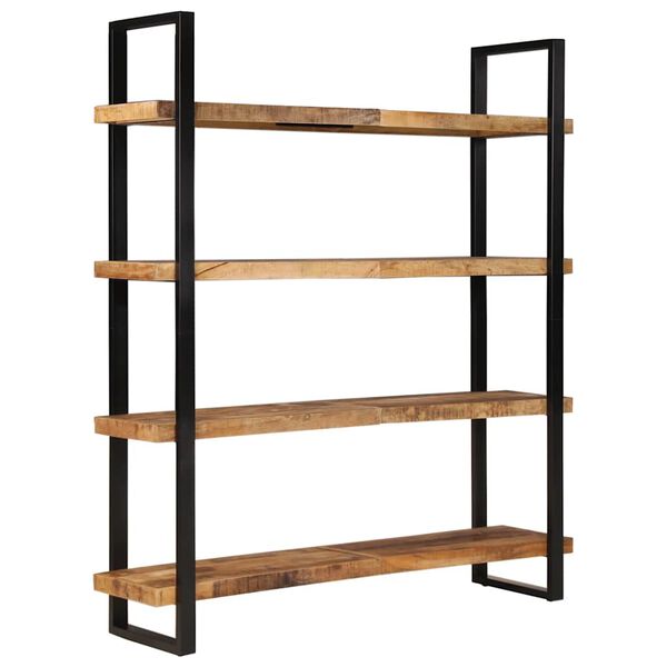 vidaXL 4-Tier Bookcase 160x40x180 cm Rough Mango Wood