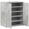 vidaXL Shoe Cabinet Concrete Grey 60x35x70 cm Engineered Wood