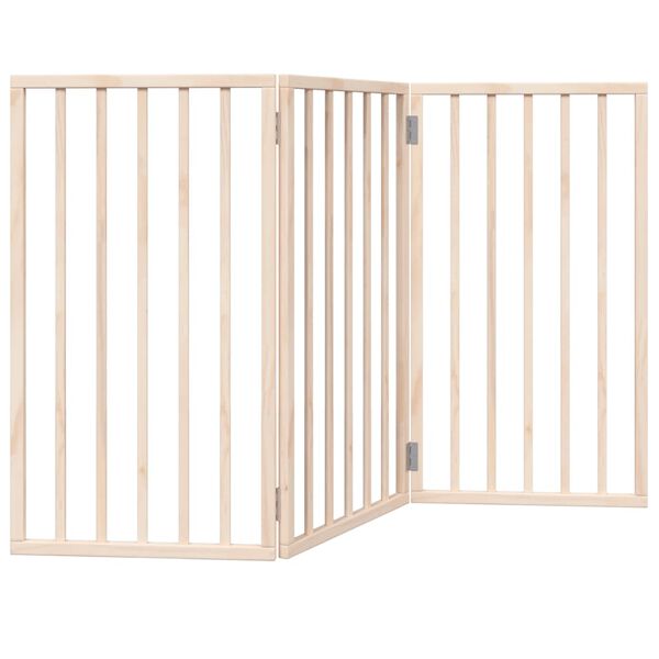 vidaXL Dog Gate Foldable 3 Panels 150 cm Poplar Wood