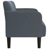 vidaXL Loveseat Sofa Dark Grey 109 cm Velvet