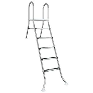 vidaXL Partially in-Ground Pool Ladder 222 x 128 cm 5-Step