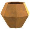 vidaXL Planter 2 pcs Rusty 50 x 50 x 40 cm Weathering Steel