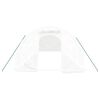 vidaXL Greenhouse with Steel Frame White 24 m&sup2; 8x3x2 m
