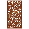 vidaXL Garden Wall Decoration 105x55 cm Corten Steel Bamboo Leaf Design