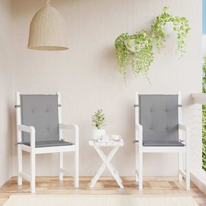 vidaXL Garden chair cushions 2 pcs Grey 100 x 50 x 3 cm