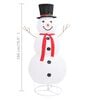 vidaXL Decorative Christmas Snowman Figure LED Luxury Fabric 180cm