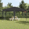 vidaXL Party Tent Anthracite 400 x 400 x 266 cm Polyethylene and Steel